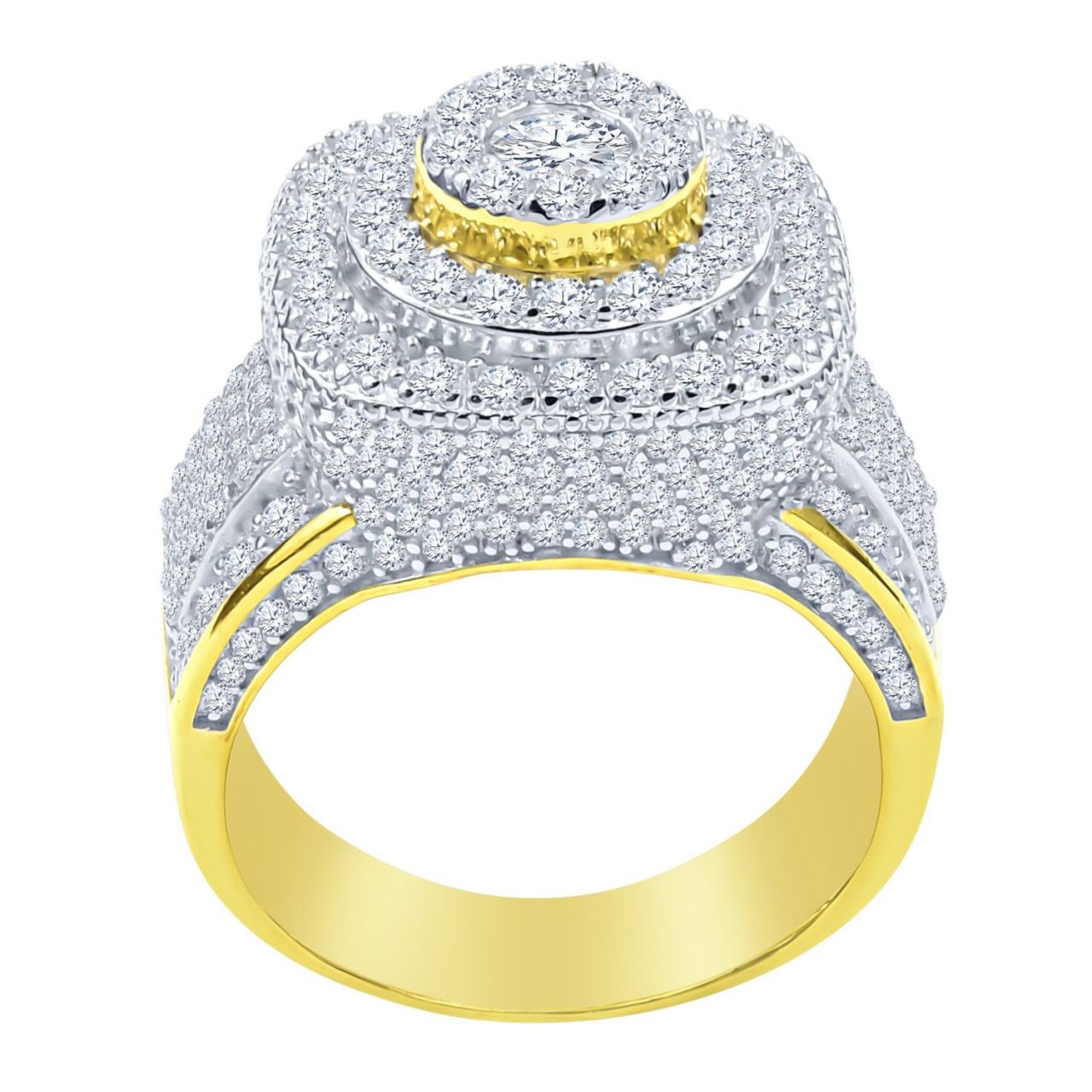 Sterling 925er Silber Micro Pave Ring – DOME