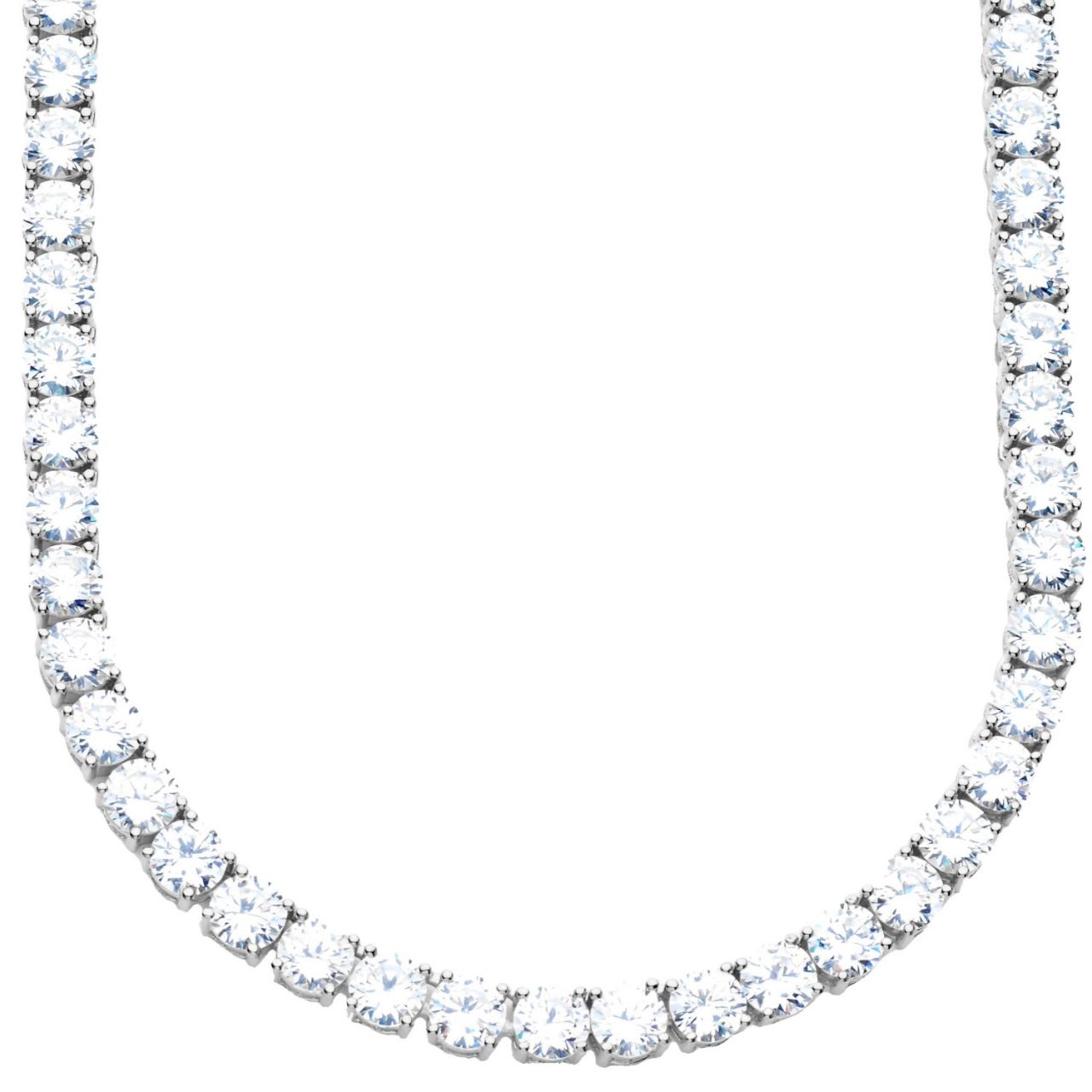 Premium Bling – Sterling 925er Silber CZ Kette – 5mm