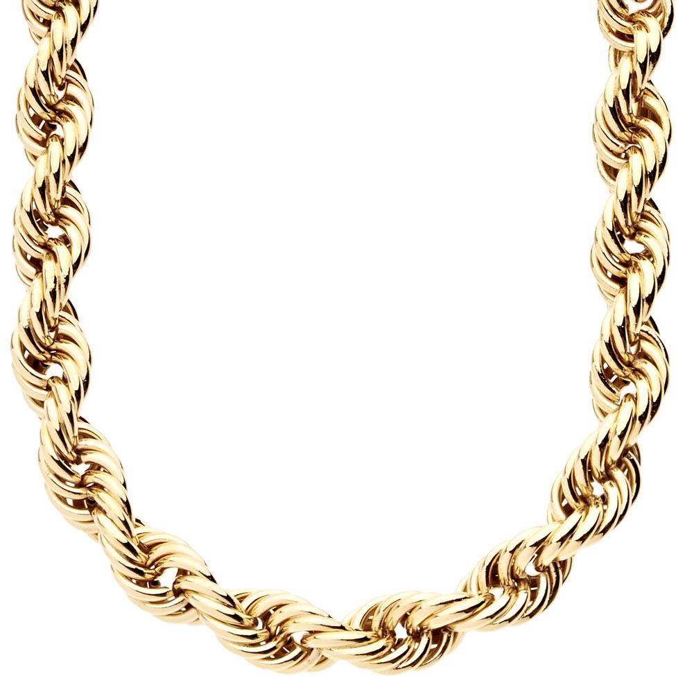 Rope Ying Yang Twisted Gold Kordelkette – 10mm