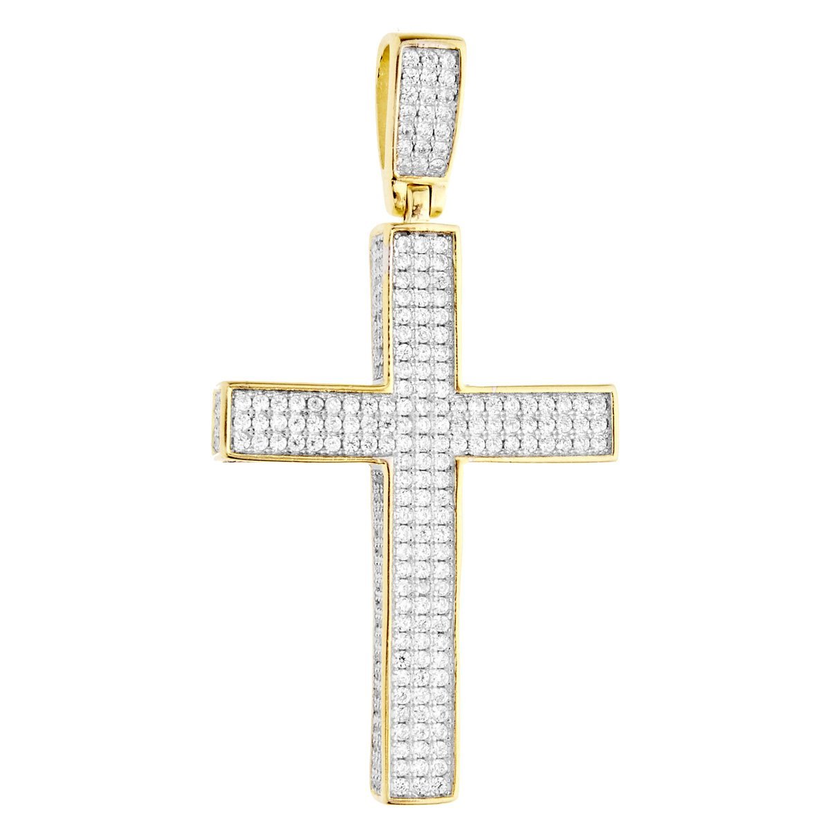 Premium Bling - 925 Sterling Silver Cross Pendant gold | Pendants ...