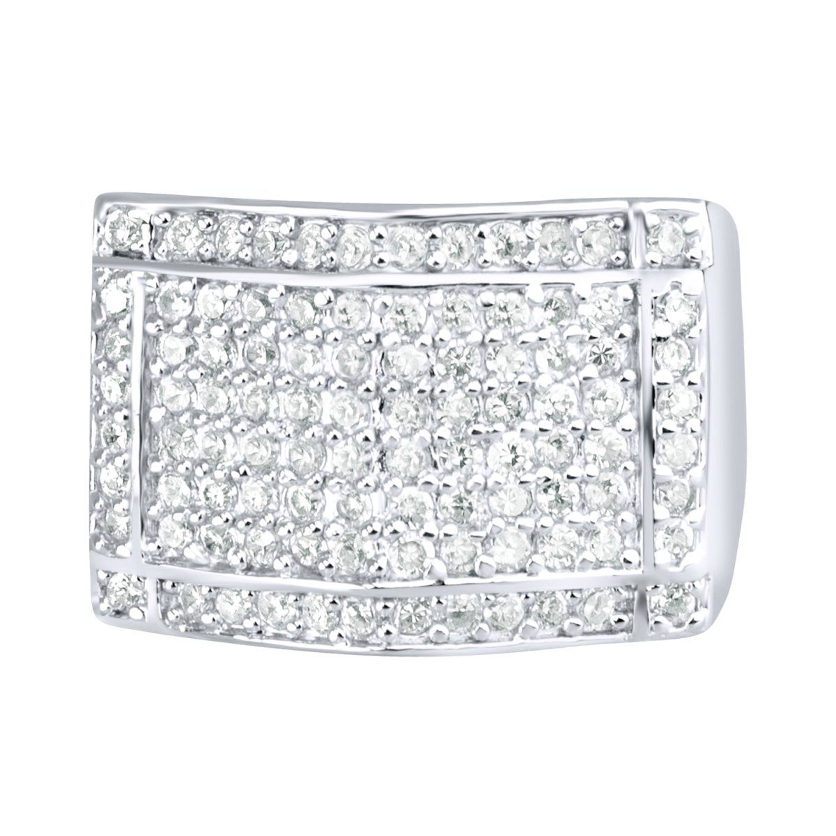 Sterling 925er Silber Pave Ring - PEAK