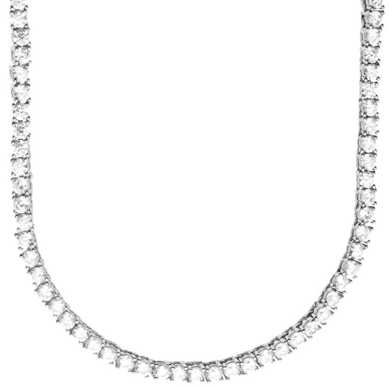 Premium Bling - Sterling 925er Silber CZ Kette - 3mm