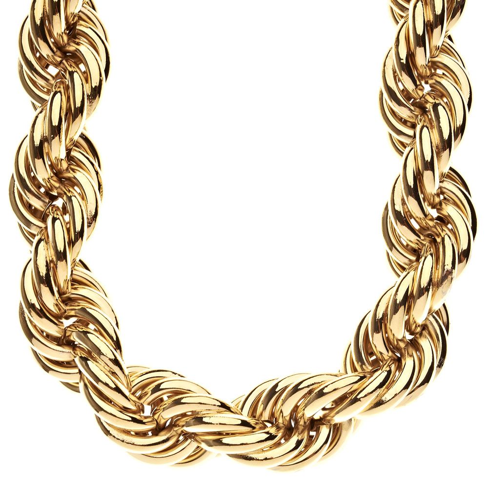 Heavy Rope DMC Style Hip Hop Kordelkette – 25mm gold